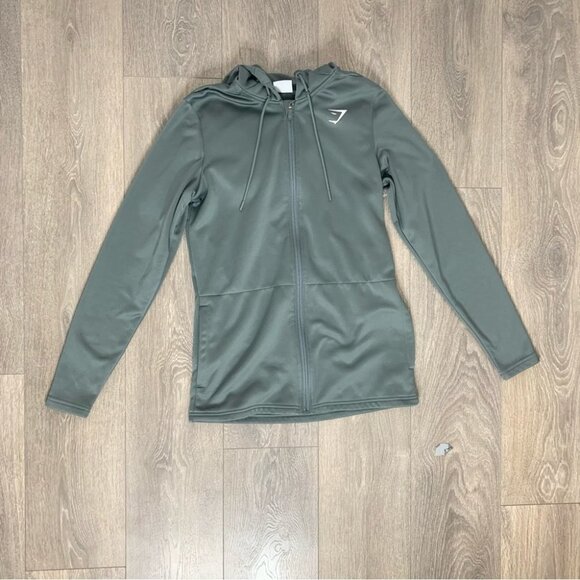 Gymshark Women’s Training Zip Hoodie Sweater Dark  Grey Oversized Size XS - Picture 2 of 9